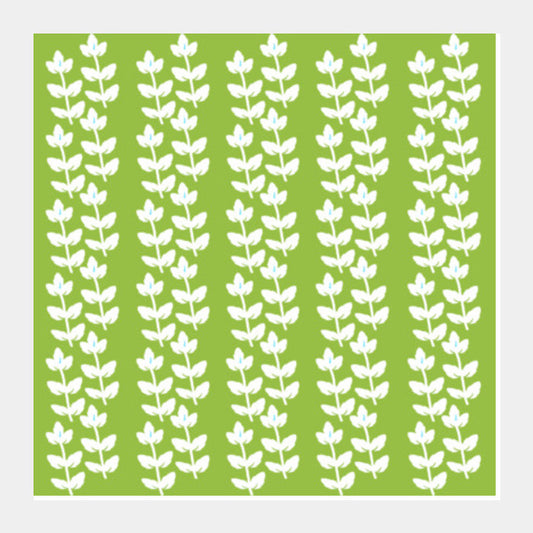 Square Art Prints, Leaf/Leaves Doodle Pattern Nature Square Art Prints