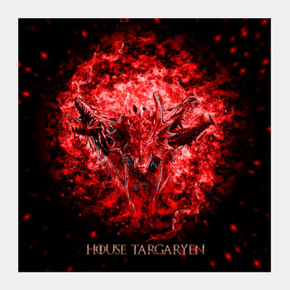 House Targaryen Square Art Prints