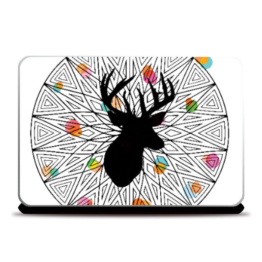 Laptop Skins, Deer Head Laptop Skin | Lotta Farber, - PosterGully