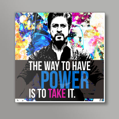 Shah Rukh Khan in Raees Square Art Prints