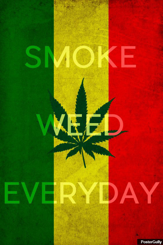 Smoke Weed Everyday Artwork PosterGully Specials Buy HighQuality