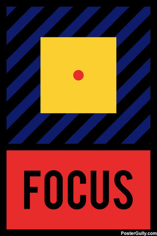 Brand New Designs, Focus Motivational Artwork, - PosterGully - 1