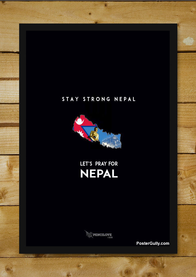 Brand New Designs, Pray For Nepal Black Artwork