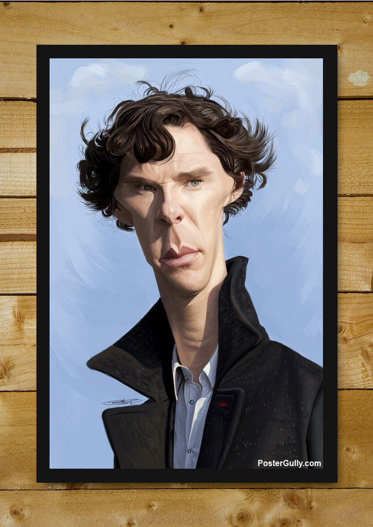 Wall Art, Sherlock Caricature Artwork