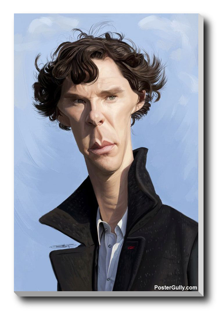 Wall Art, Sherlock Caricature Artwork