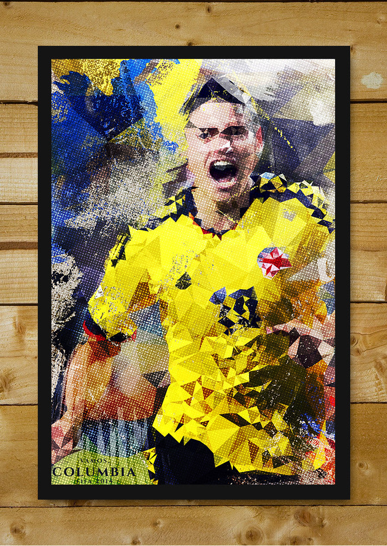 Framed Art, James Rodriguez Artwork Framed Art, - PosterGully