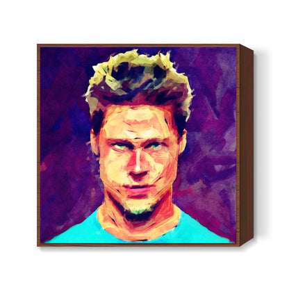 brad pitt fan art Square Art Prints