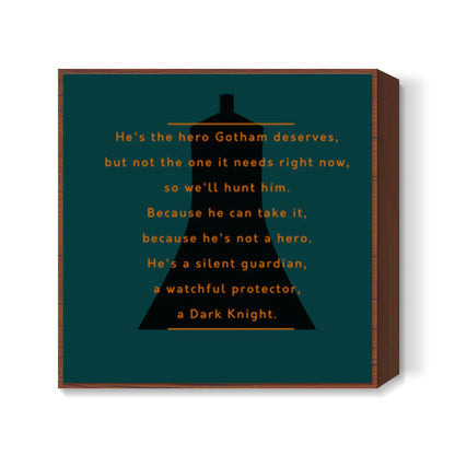 The Dark Knight | Batman | Quote Square Art Prints