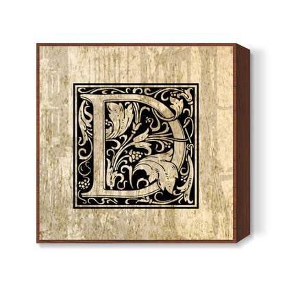 Ornate D Square Art Prints