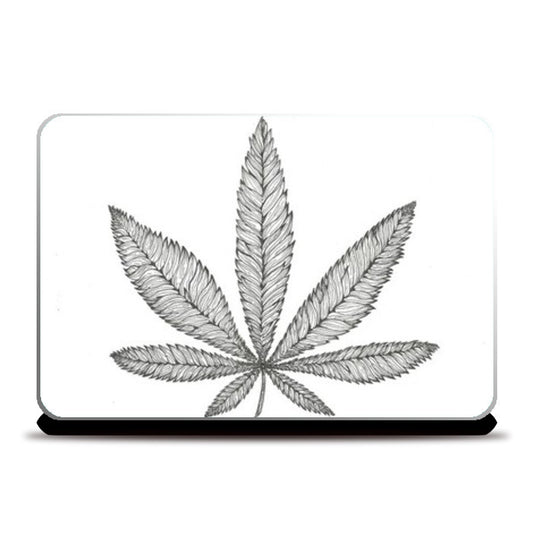 trippy weed Laptop Skins