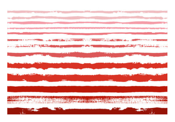 Uneven Red Stripes  Wall Art