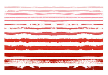 Uneven Red Stripes  Wall Art