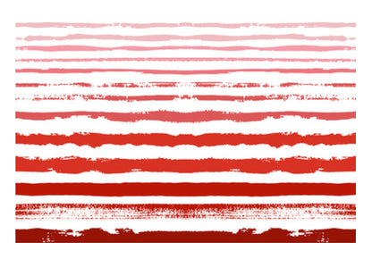 Uneven Red Stripes  Wall Art