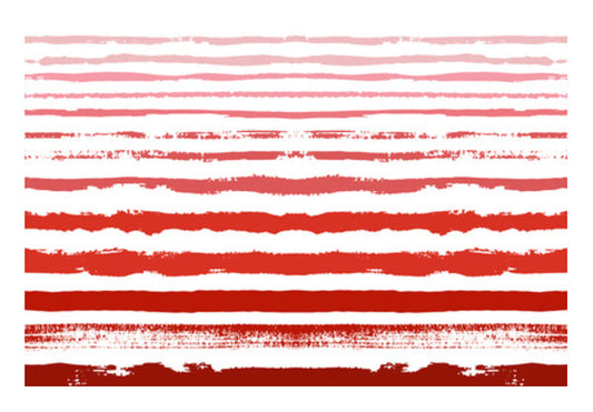 Uneven Red Stripes  Wall Art