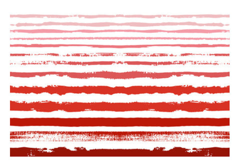 Uneven Red Stripes  Art PosterGully Specials