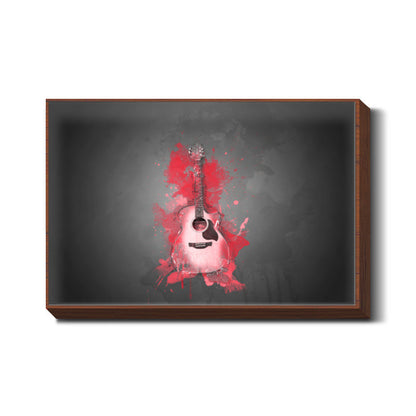 Guitar Splash – Red Wall Art