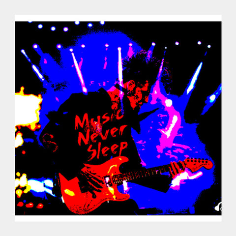 Square Art Prints, Music Never Sleep Square Art | Boys Theory, - PosterGully