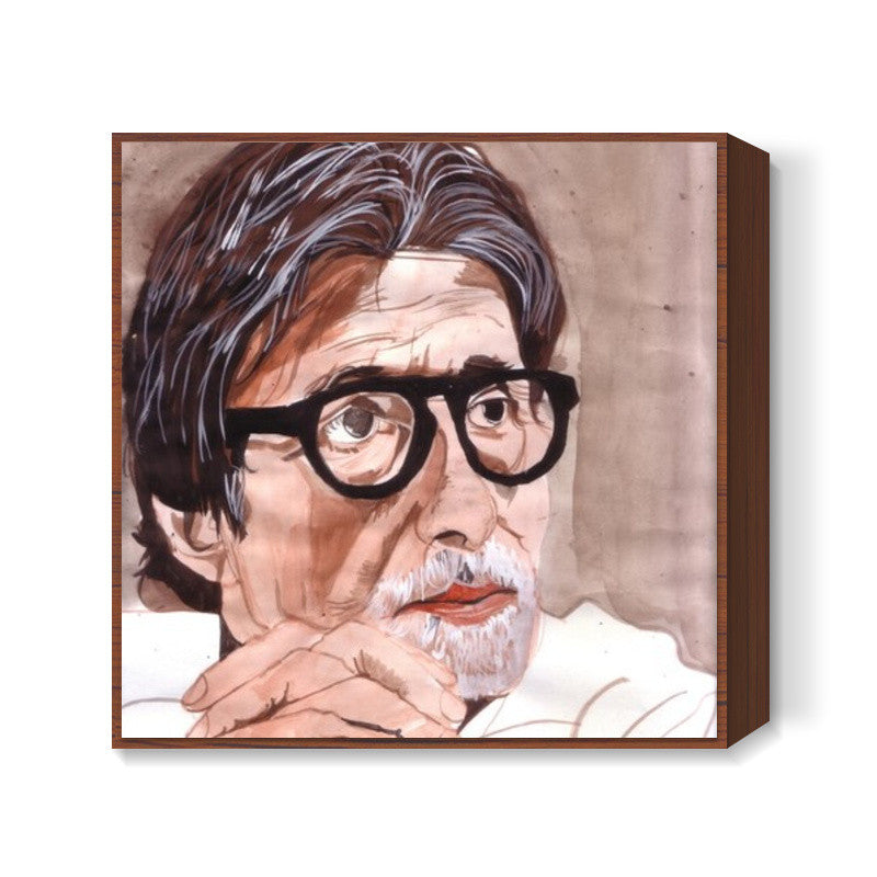 Amitabh Bachchan is one of the biggest superstars of Bollywood Square Art Prints