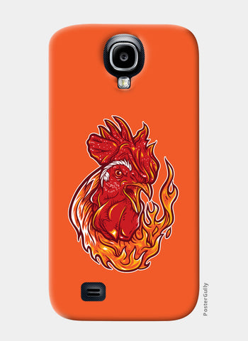 Rooster On Fire Samsung S4 Cases