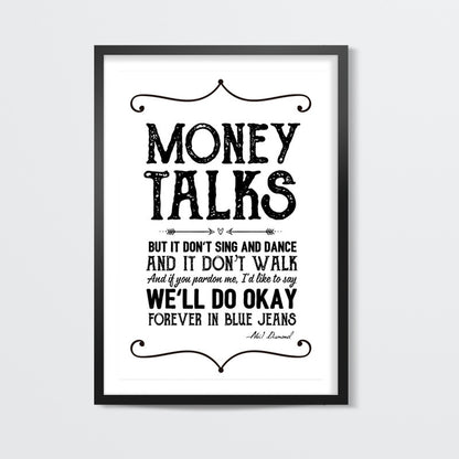 Money talks Wall Art