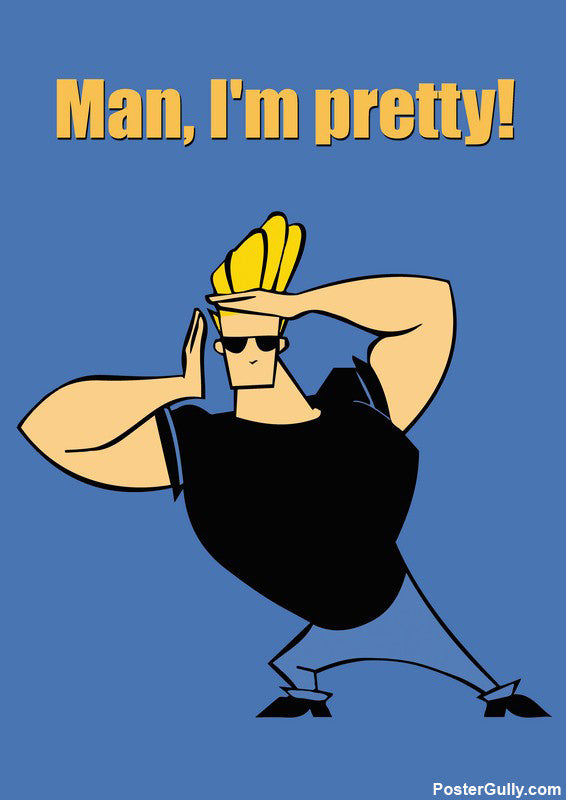 Wall Art, Johnny Bravo Pretty Artwork