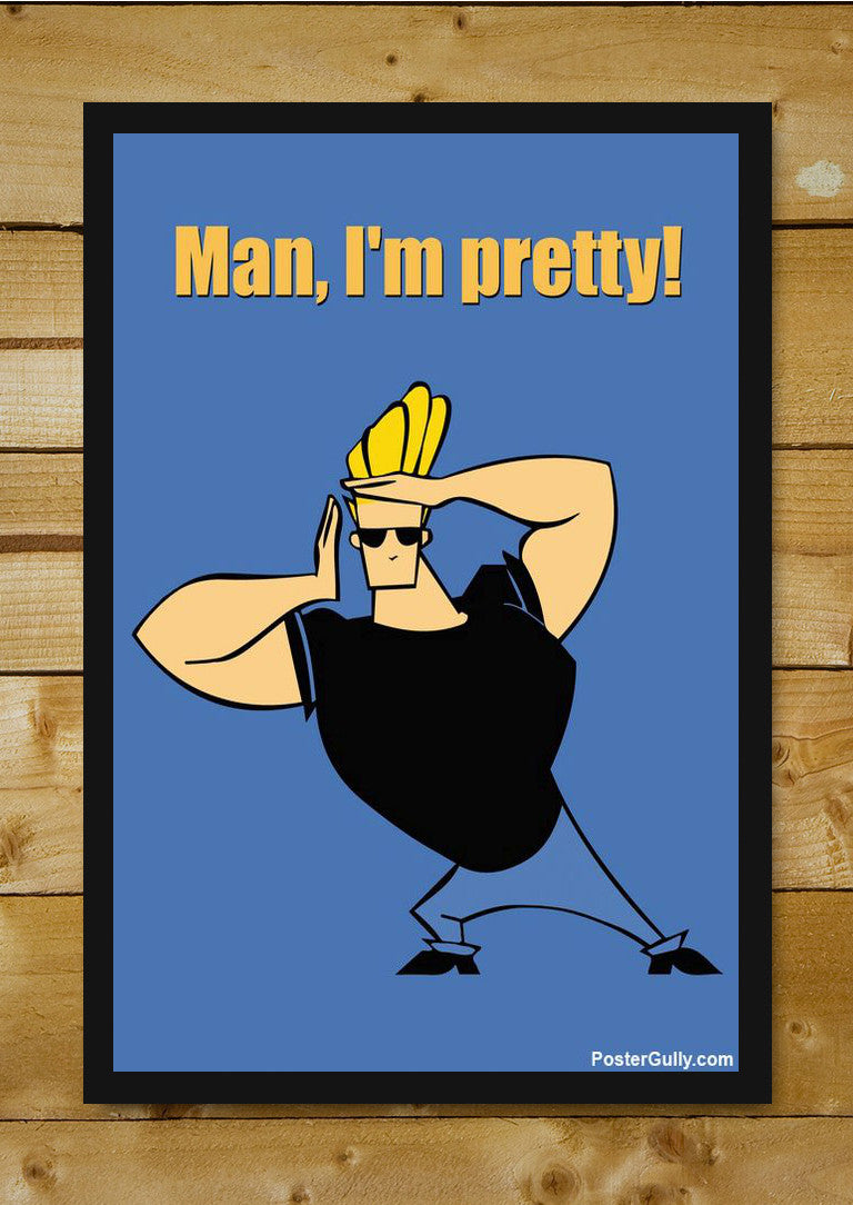 Wall Art, Johnny Bravo Pretty Artwork