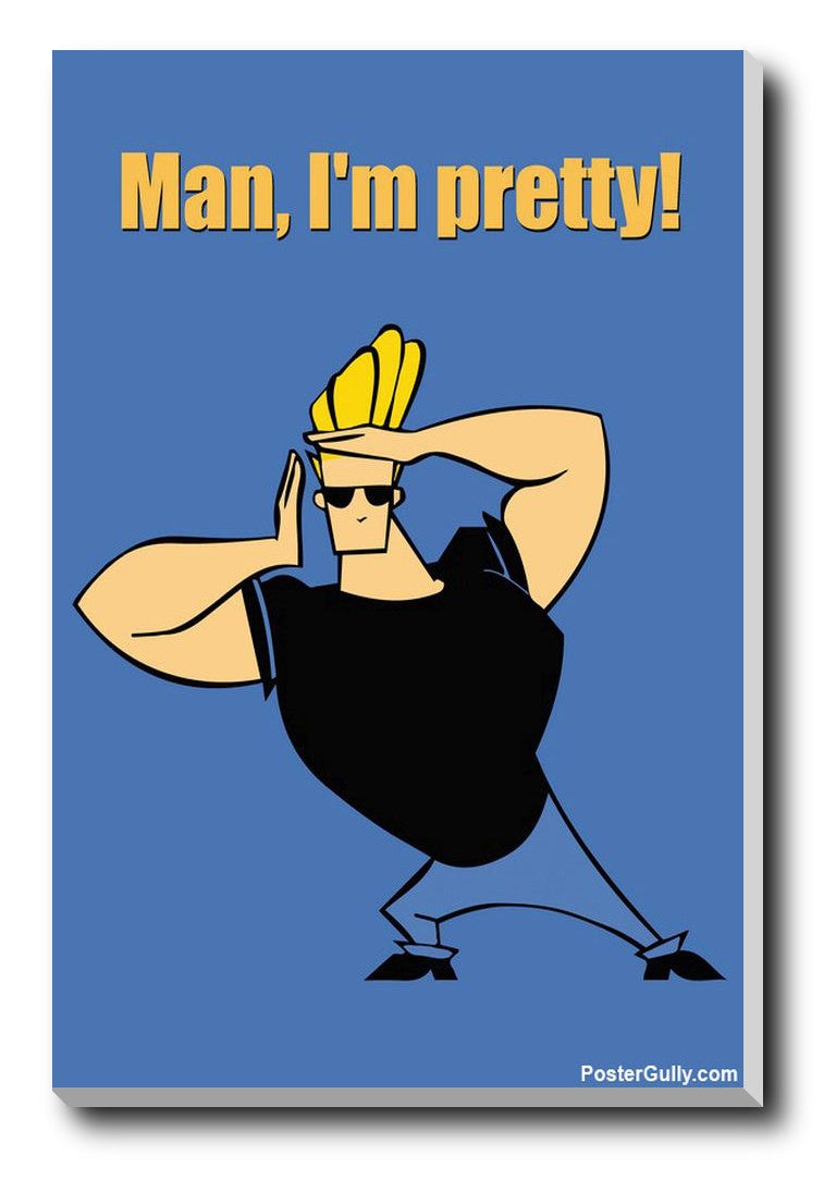 Wall Art, Johnny Bravo Pretty Artwork