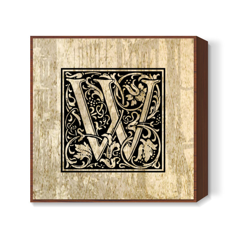 Ornate W Square Art Prints