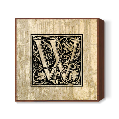 Ornate W Square Art Prints