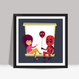Deadpool Love Square Art Prints