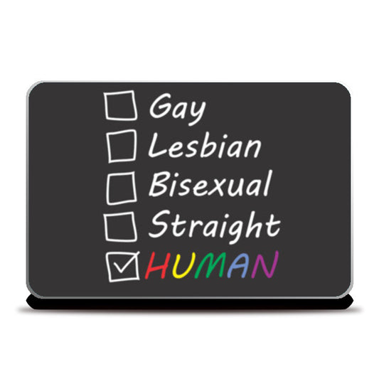 Gay pride human Laptop Skins