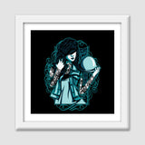 Woman With Tattoos Premium Square Italian Wooden Frames