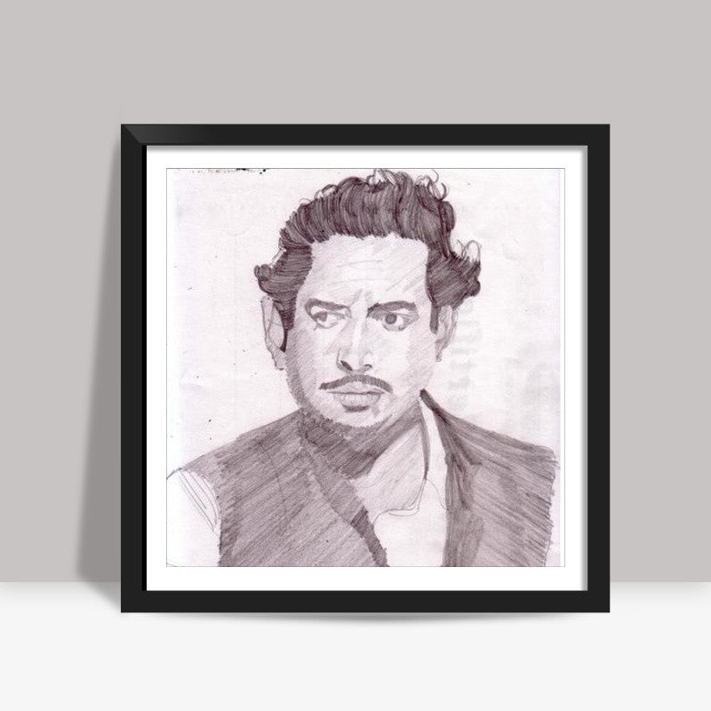 Bollywood visionary and star Guru Dutt was passionate for cinema Square Art Prints