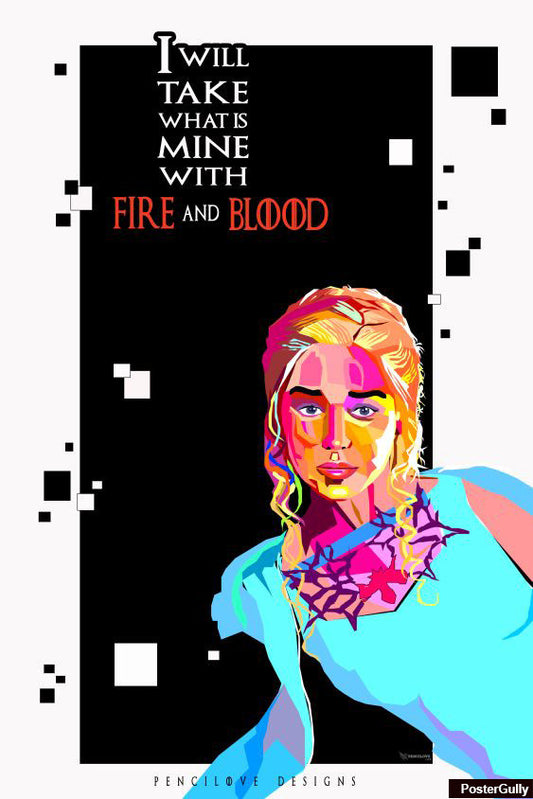 Brand New Designs, Pop Art Fire And Blood Artwork