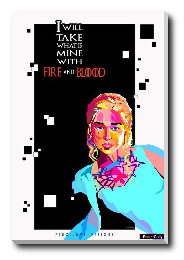 Brand New Designs, Pop Art Fire And Blood Artwork