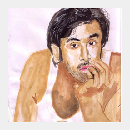 Bollywood superstar Ranbir Kapoor can intrigue and entertain with his versatility Square Art Prints