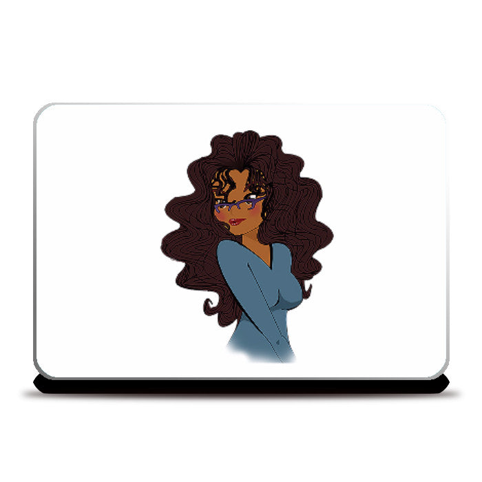 Laptop Skins, Curly Girl Laptop Skin