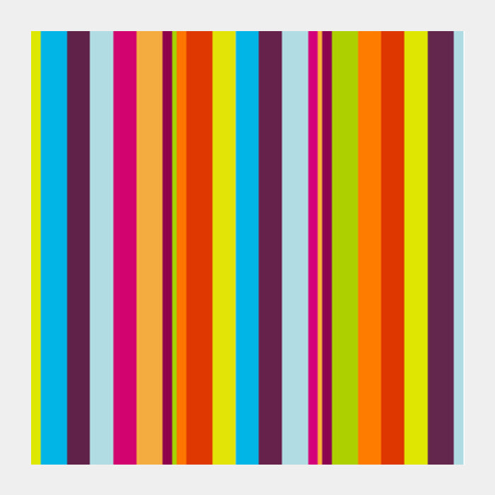 Vibrant Stripes Square Art Prints