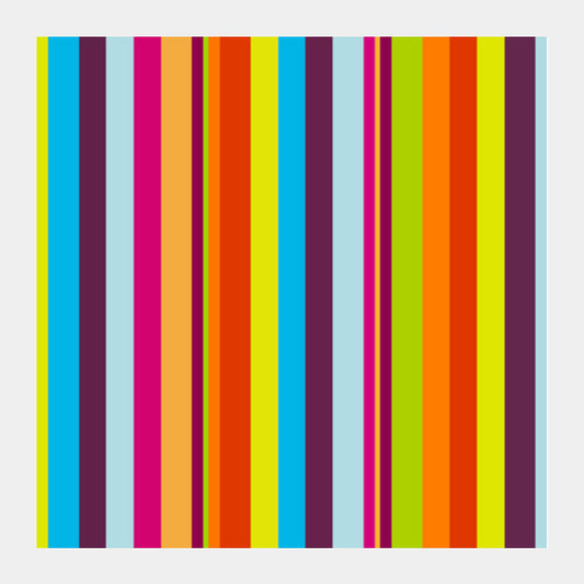 Vibrant Stripes Square Art Prints