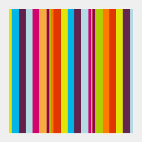 PosterGully Specials, Vibrant Stripes Square Art Prints
