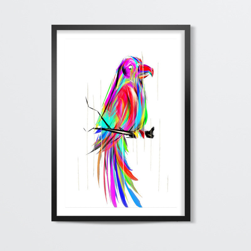 colored parrot Wall Art