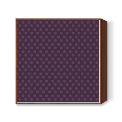 Purple Dots Square Art Prints