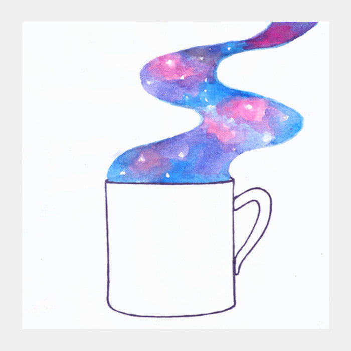 Coffee magic art print Square Art Prints