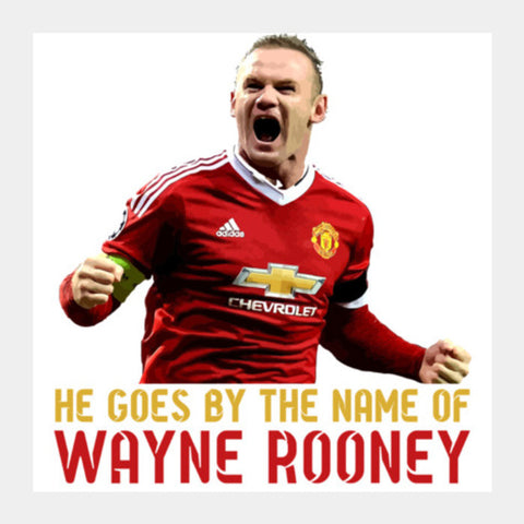 Wayne Rooney - Manchester United Square Art Prints