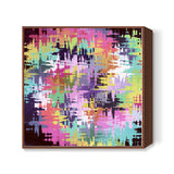 Colorful Chaos Abstract Art Background Pattern Square Art Prints