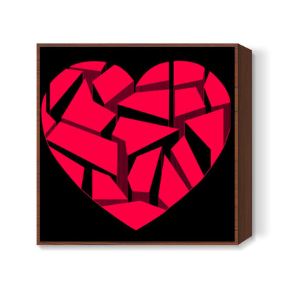 Tectonic Heart ! Square Art Prints