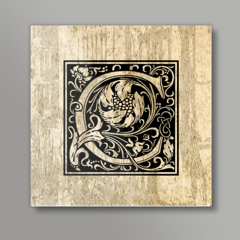 Ornate C Square Art Prints