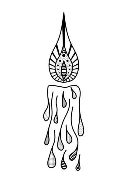 Minimalist Candel Art  Art PosterGully Specials