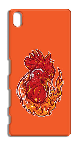 Rooster On Fire Sony Xperia Z5 Cases