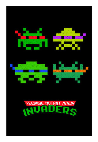 Teenage Mutant Ninja Invaders Art PosterGully Specials